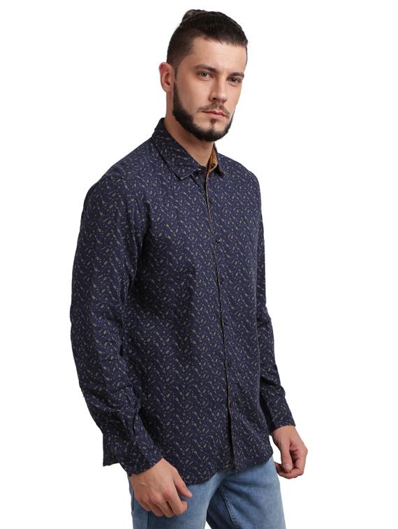 blue printed casual shirt - 17767533 - Zoom Image - 2