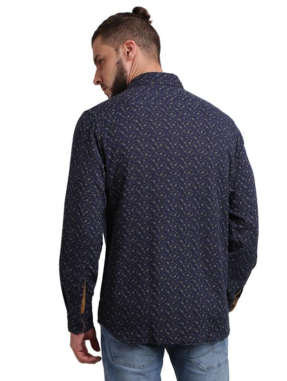 blue printed casual shirt - 17767533 - Zoom Image - 3