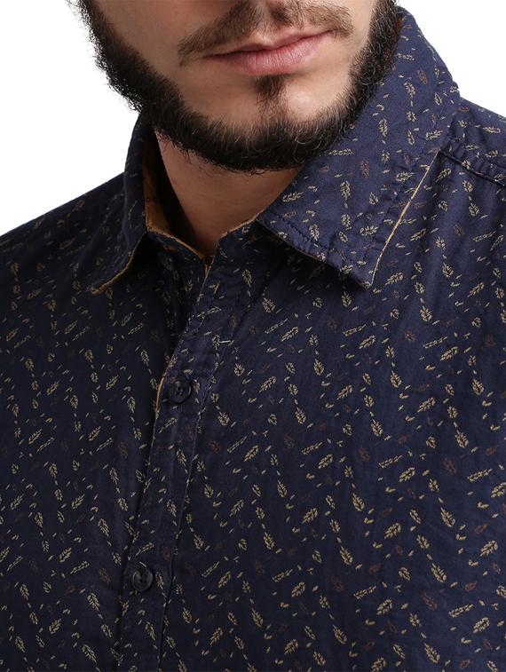 blue printed casual shirt - 17767533 - Zoom Image - 5