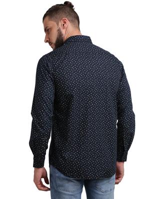 blue printed casual shirt - 17767540 - Standard Image - 3