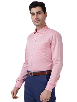 pink solid formal shirt - 17767568 - Standard Image - 2