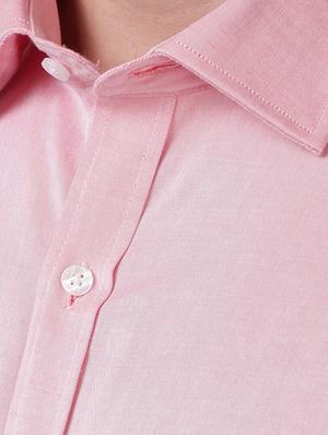 pink solid formal shirt - 17767568 - Standard Image - 5