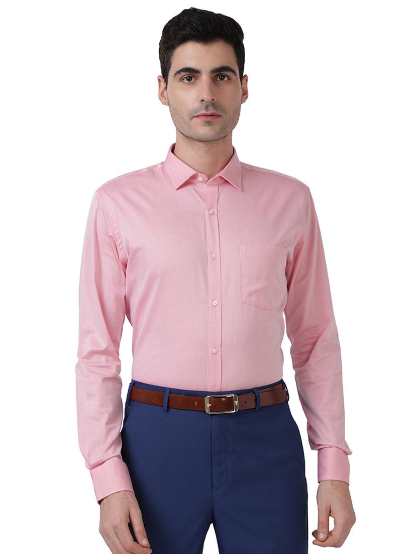 pink solid formal shirt - 17767568 - Zoom Image - 1