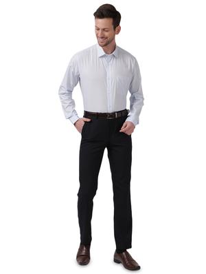 blue solid formal shirt - 17767570 - Standard Image - 4