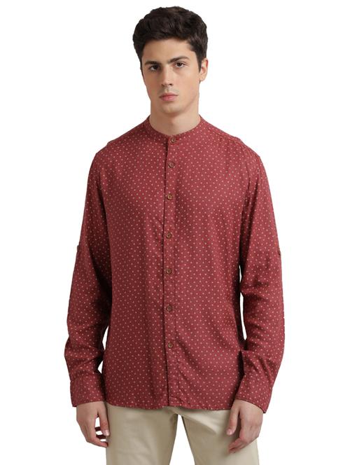 red printed casual shirt - 17767574 - Standard Image - 1