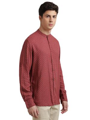 red printed casual shirt - 17767574 - Standard Image - 2