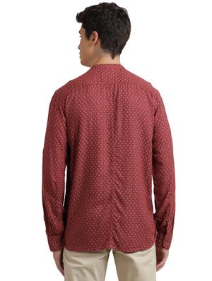 red printed casual shirt - 17767574 - Standard Image - 3