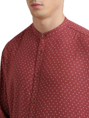 red printed casual shirt - 17767574 - Standard Image - 5