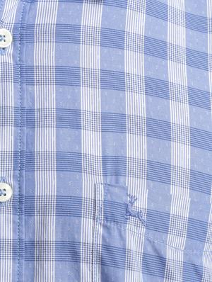 blue checkered casual shirt - 17767606 - Standard Image - 4