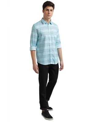blue checkered casual shirt - 17767617 - Standard Image - 4