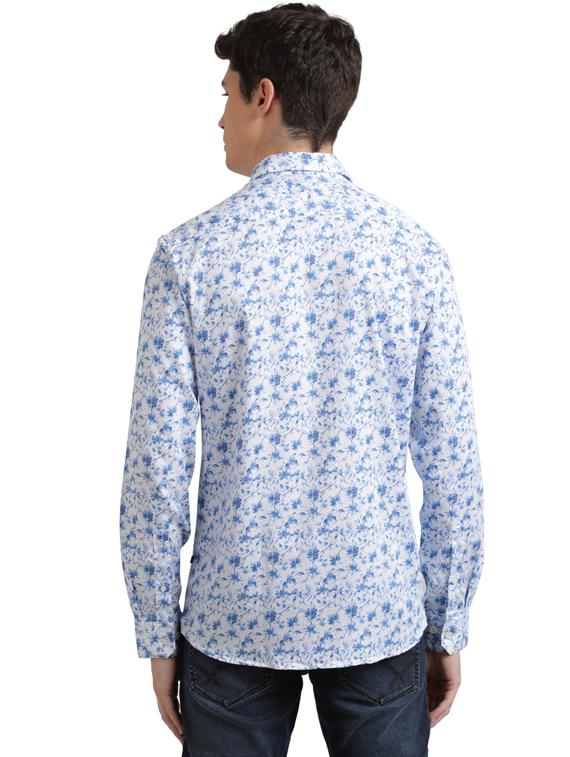 blue floral casual shirt - 17767656 - Zoom Image - 3