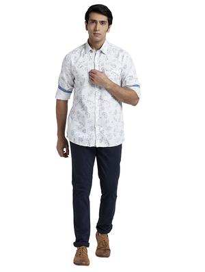 white floral casual shirt - 17767690 - Standard Image - 4