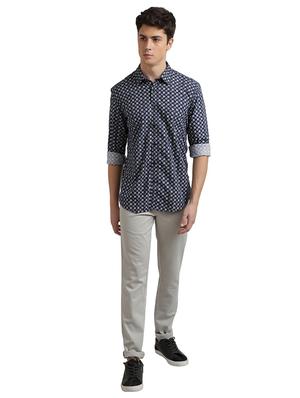 blue printed casual shirt - 17767698 - Standard Image - 4