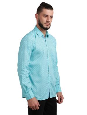 green printed casual shirt - 17767709 - Standard Image - 2