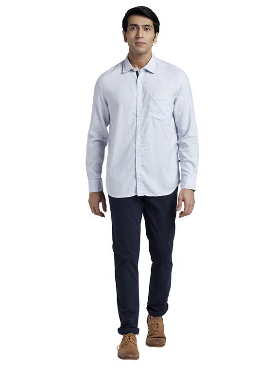 blue checkered casual shirt - 17767714 - Zoom Image - 4