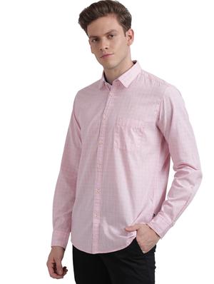 pink checkered casual shirt - 17767726 - Standard Image - 2