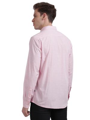 pink checkered casual shirt - 17767726 - Standard Image - 3