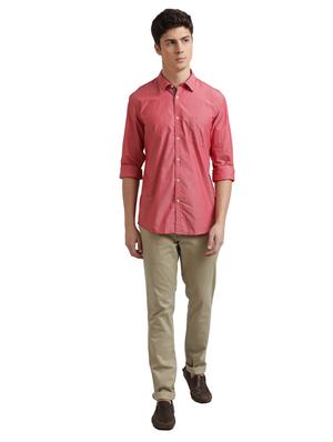 red solid casual shirt - 17767761 - Standard Image - 4