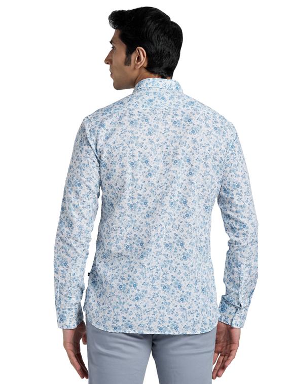 blue printed casual shirt - 17767763 - Zoom Image - 3