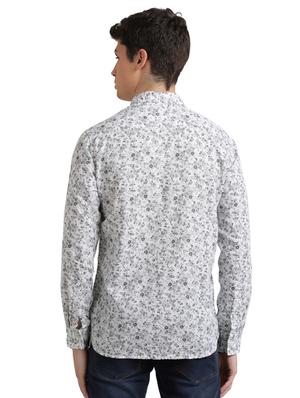 grey printed casual shirt - 17767764 - Standard Image - 3