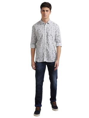grey printed casual shirt - 17767764 - Standard Image - 4