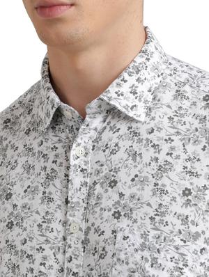 grey printed casual shirt - 17767764 - Standard Image - 5