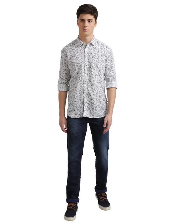grey printed casual shirt - 17767764 - Zoom Image - 4