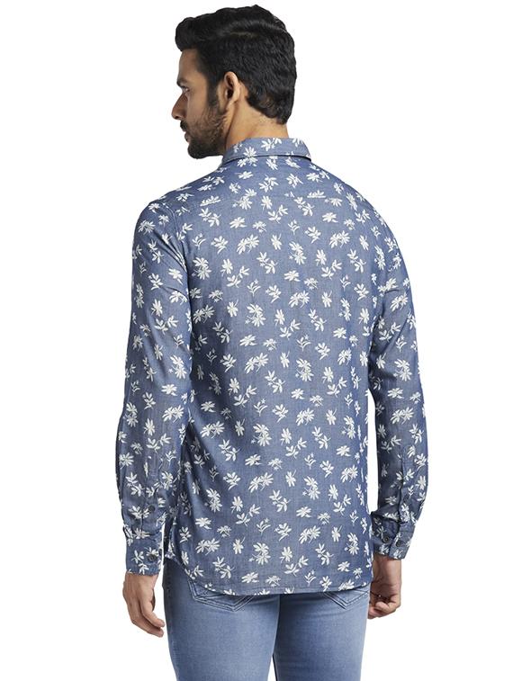 blue floral casual shirt - 17767768 - Zoom Image - 4