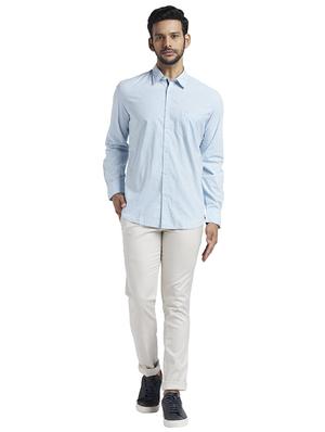 blue printed casual shirt - 17767776 - Standard Image - 5