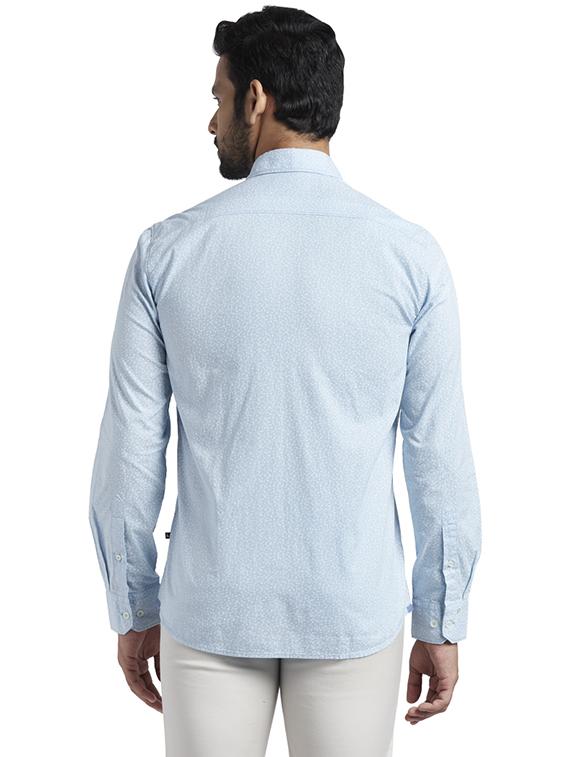 blue printed casual shirt - 17767776 - Zoom Image - 4
