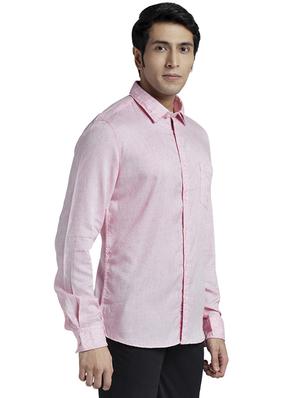 pink solid casual shirt - 17767791 - Standard Image - 2