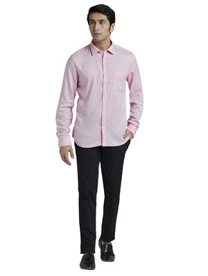 pink solid casual shirt - 17767791 - Standard Image - 5