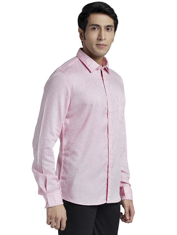 pink solid casual shirt - 17767791 - Zoom Image - 2