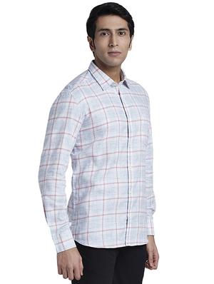 blue checkered casual shirt - 17767796 - Standard Image - 3