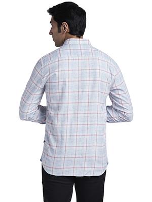 blue checkered casual shirt - 17767796 - Standard Image - 4