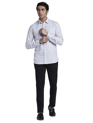 blue checkered casual shirt - 17767796 - Standard Image - 5