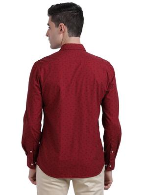 red printed casual shirt - 17767837 - Standard Image - 4