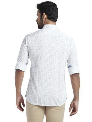 white printed casual shirt - 17767845 - Standard Image - 4