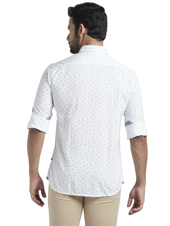 white printed casual shirt - 17767845 - Zoom Image - 4