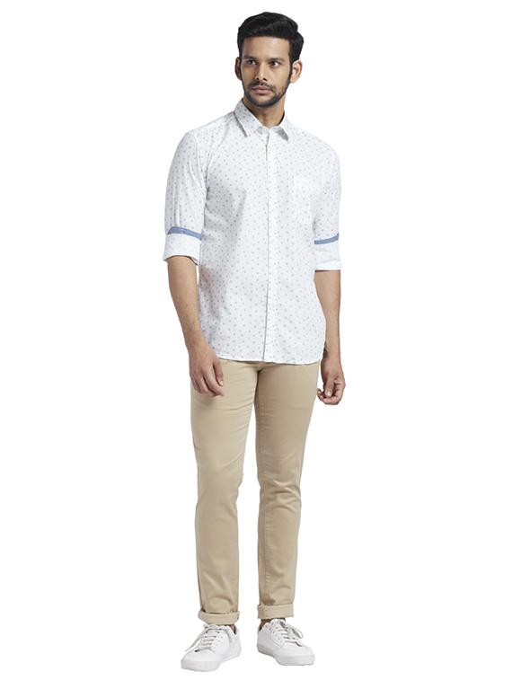 white printed casual shirt - 17767845 - Zoom Image - 5