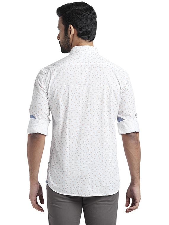white printed casual shirt - 17767848 - Zoom Image - 4