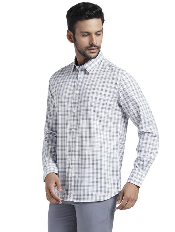 white checkered casual shirt - 17767860 - Zoom Image - 2