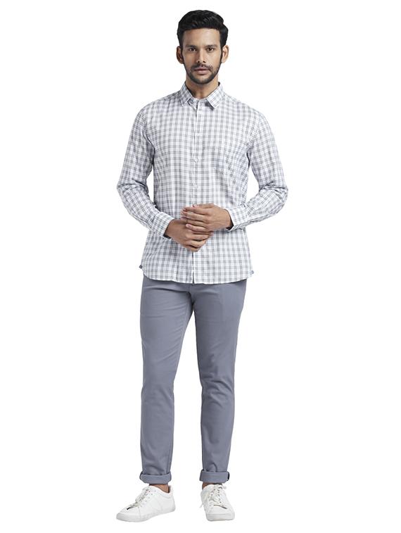 white checkered casual shirt - 17767860 - Zoom Image - 5