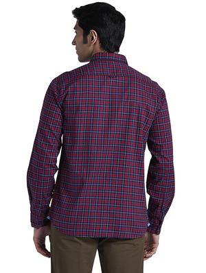 blue checkered casual shirt - 17767865 - Standard Image - 4
