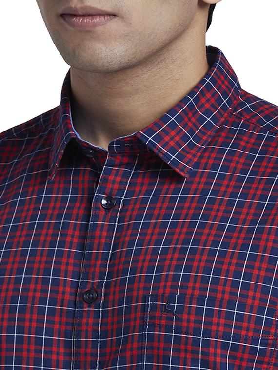 blue checkered casual shirt - 17767865 - Zoom Image - 6