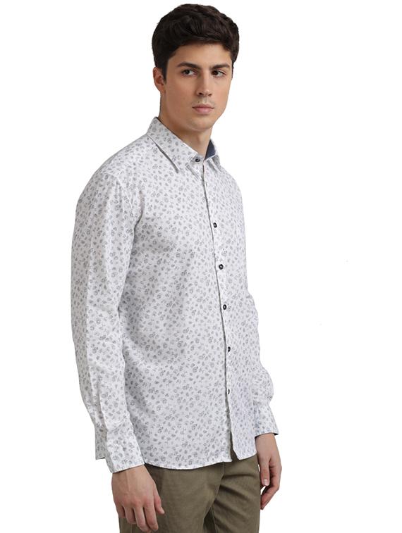 white printed casual shirt - 17767884 - Zoom Image - 2