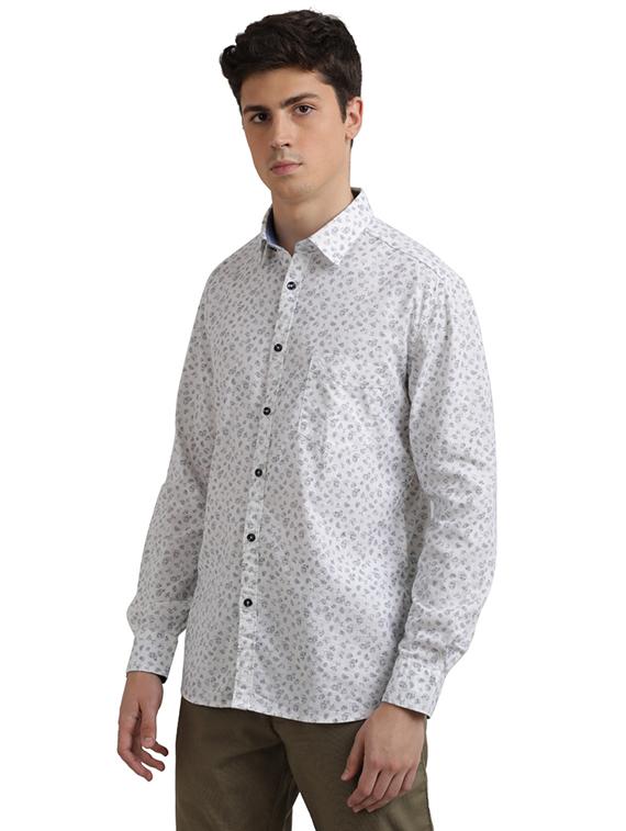 white printed casual shirt - 17767884 - Zoom Image - 3
