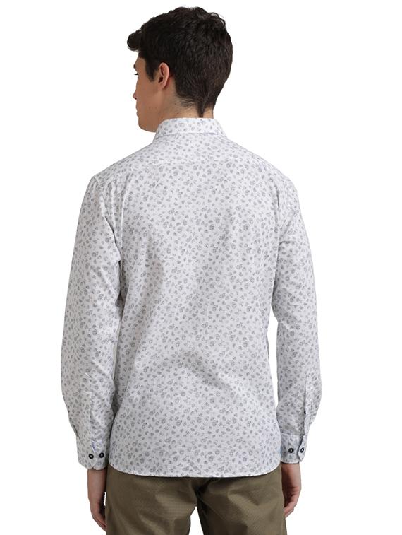 white printed casual shirt - 17767884 - Zoom Image - 4