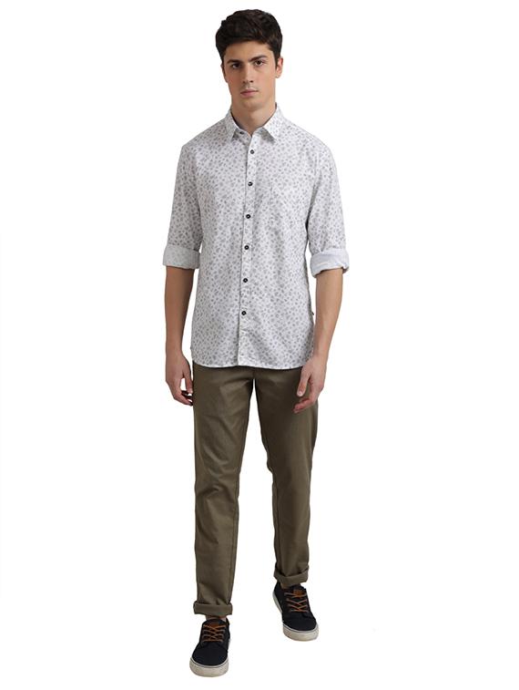 white printed casual shirt - 17767884 - Zoom Image - 5
