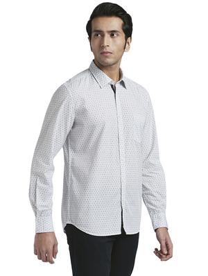 blue printed casual shirt - 17767920 - Standard Image - 3